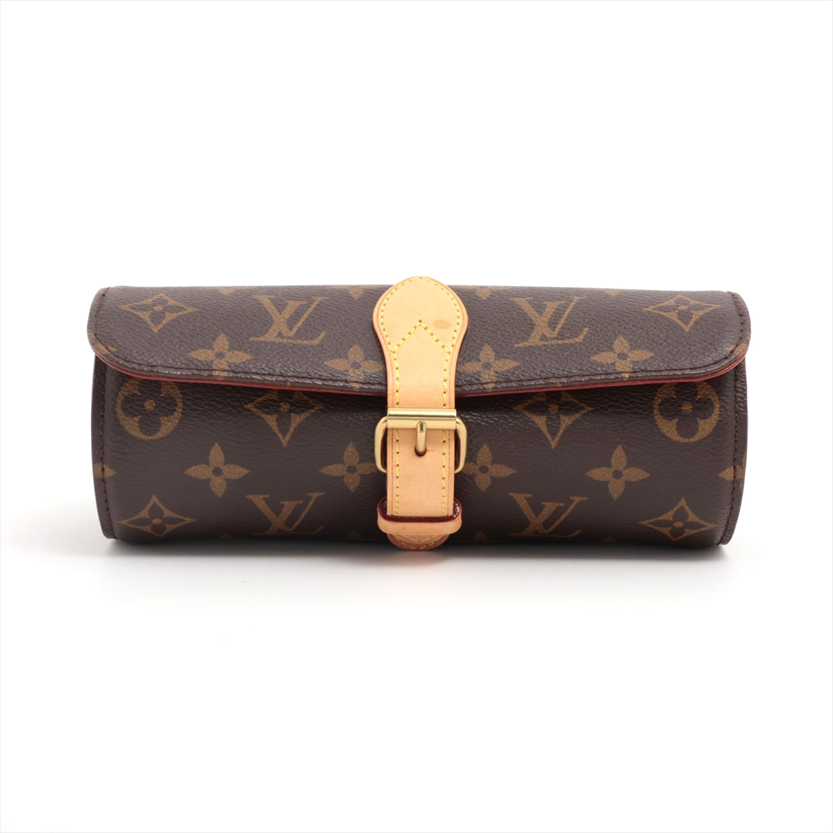 Louis Vuitton Monogram Etuy 3 Montel M47530 Brown Watch Case