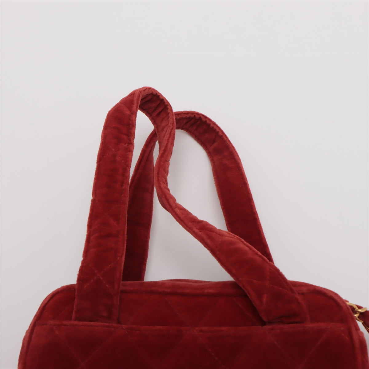 Chanel Mattrase White Handbag Red G Gold  4th