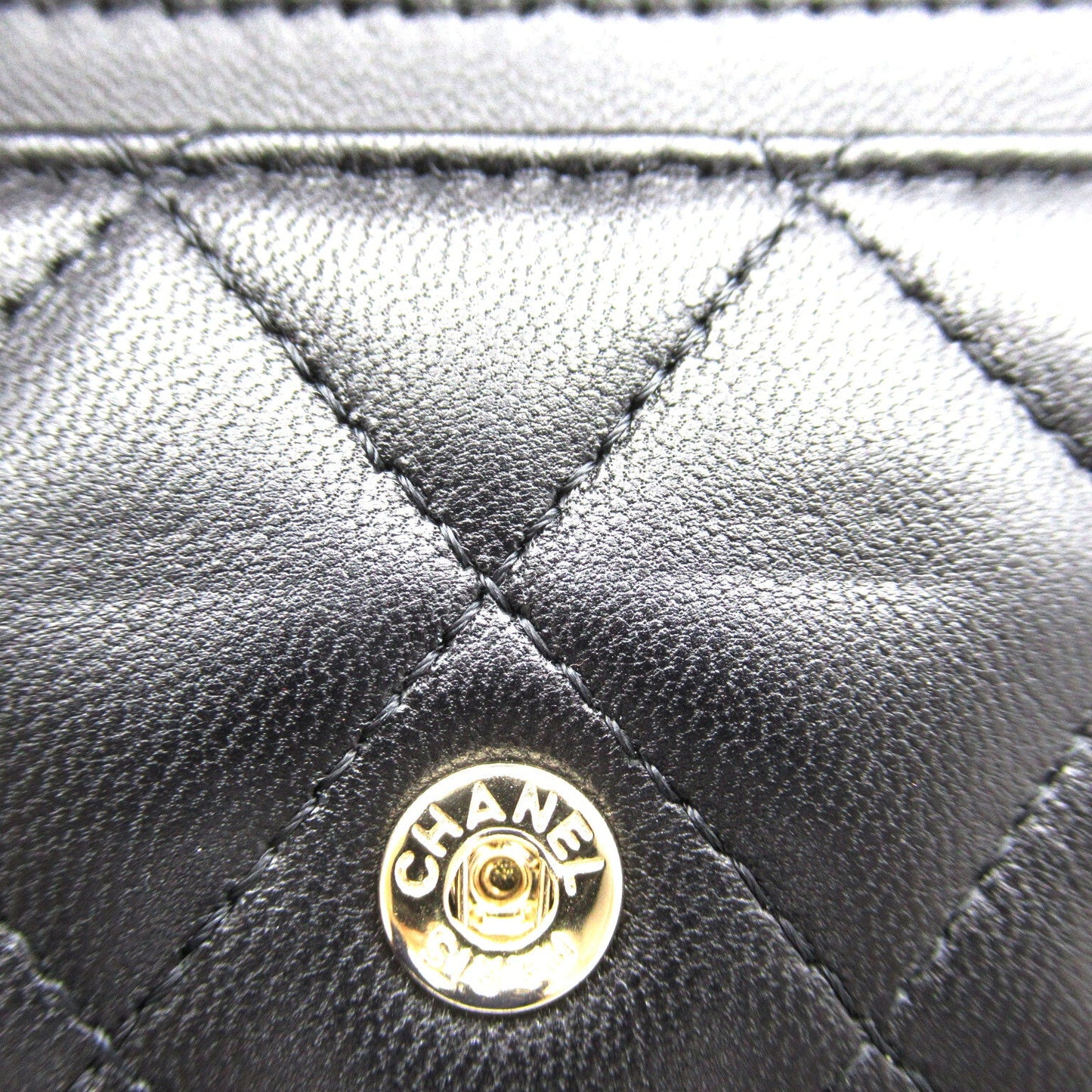 CHANEL Classic Flap Card Case Card Case Accessoires    Black  AP0214