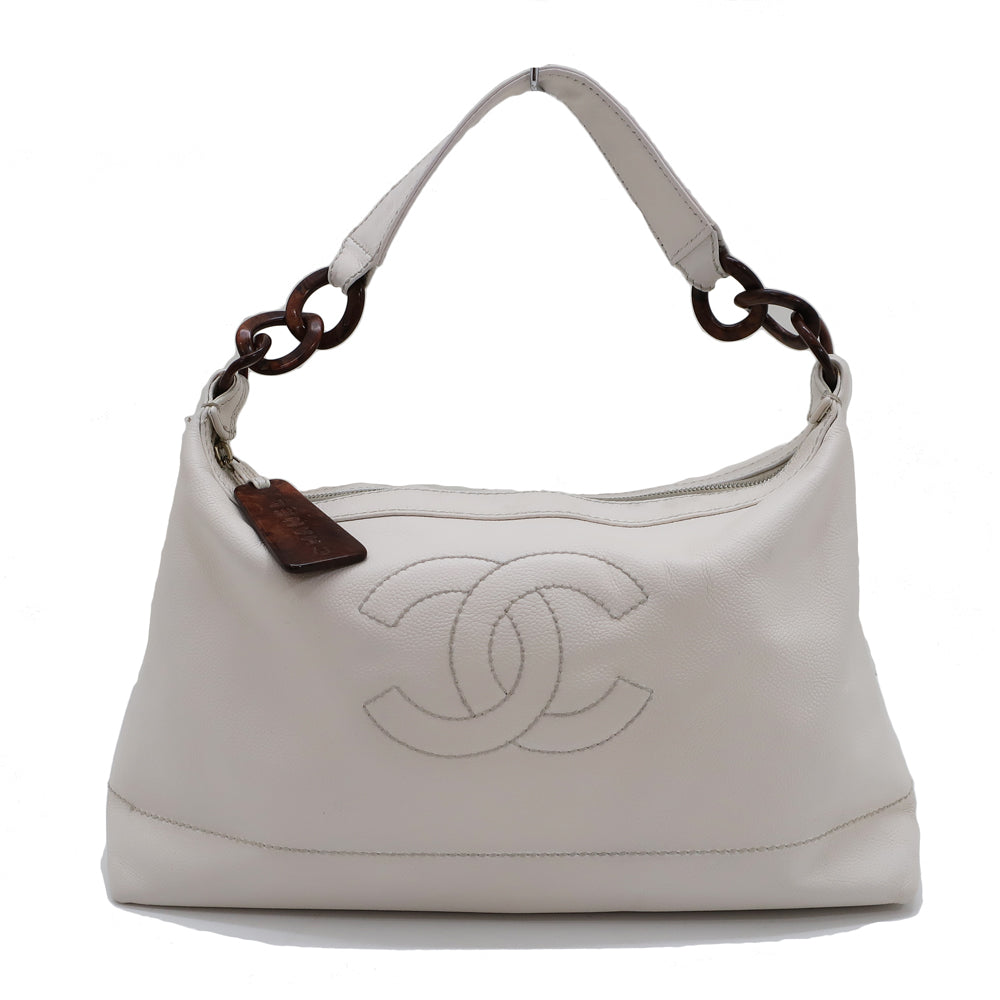 Chanel One-Shoulder Bag White Wood-Shoulder White Wood-Shoulder White Wood-Shoulder White Wood-Shoulder White White White White White White White White White White White White White White White White White