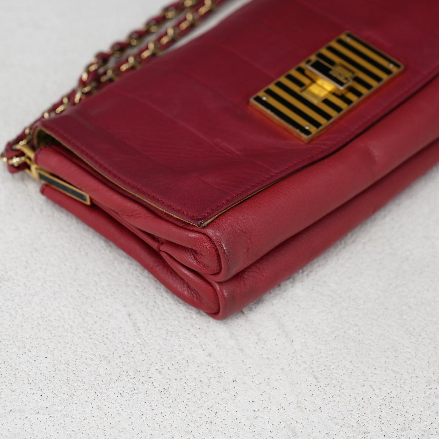 Fendi Leather Claudia Crossbody Bag - '10s