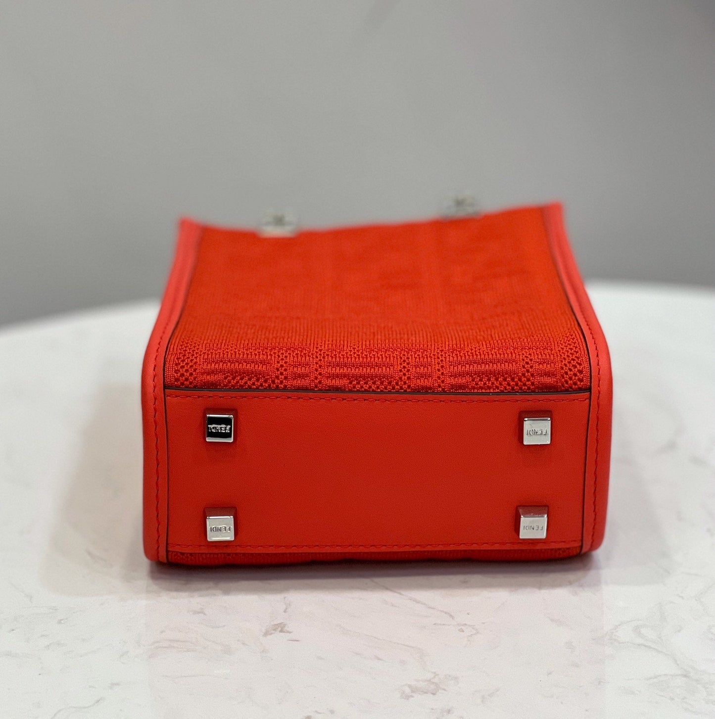 Fendi Mini Sunshine Shopper Red