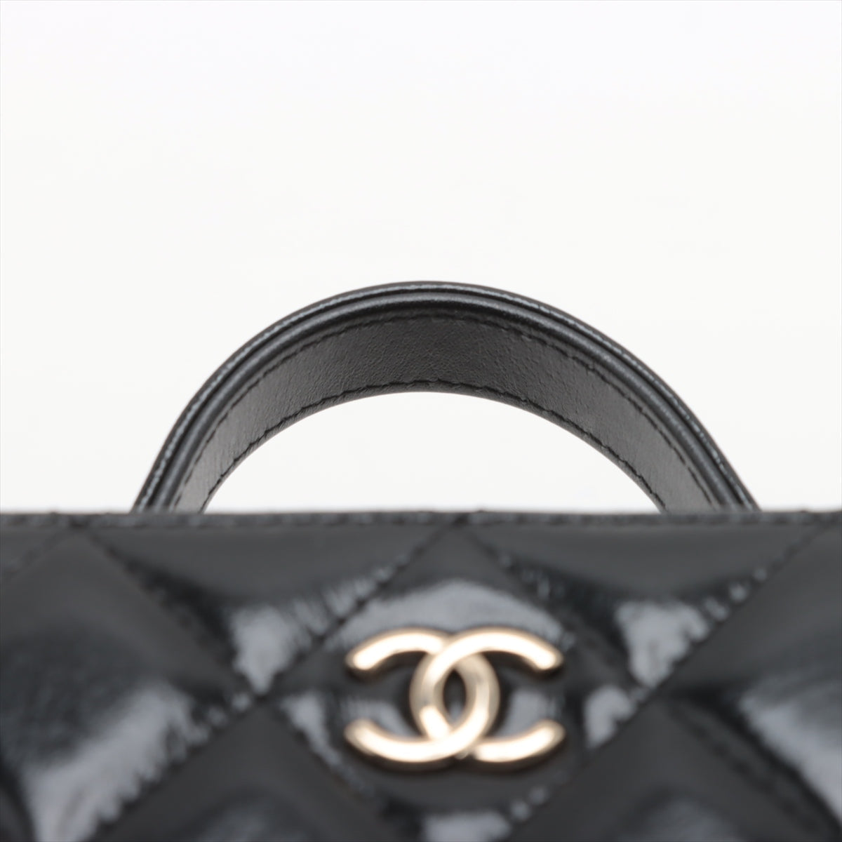 Chanel Matrasse Leather Chain Shoulder Bag Vanity Black G  AP2920 N