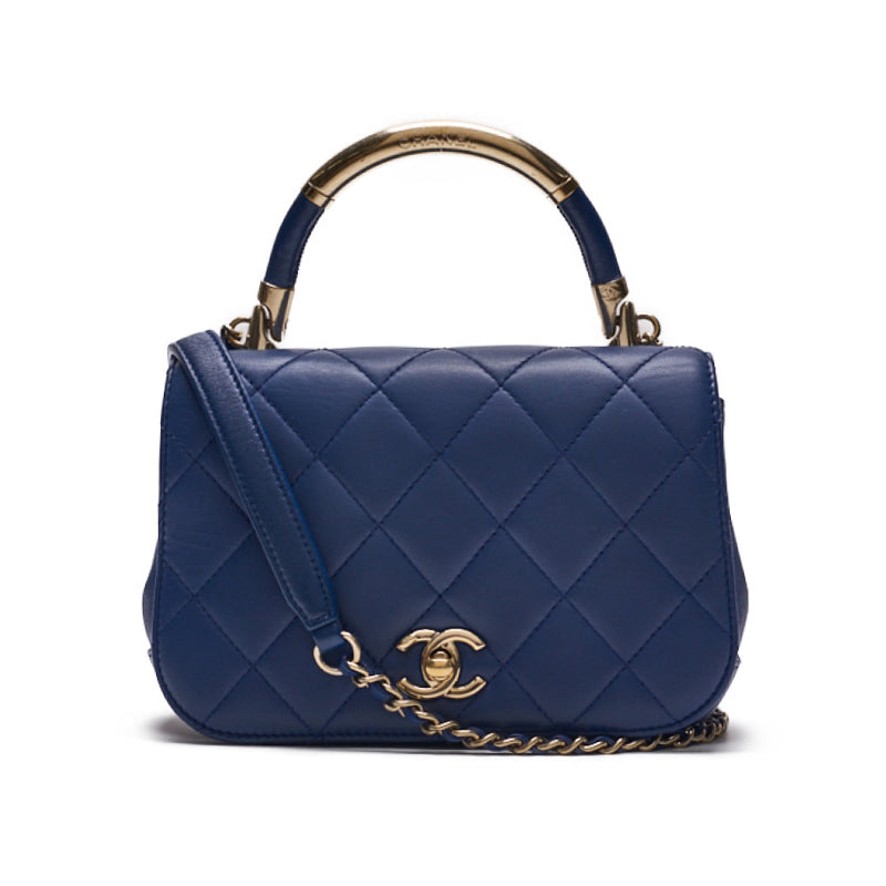 CHANEL Matrasse Full Flap 2WAY Chain Shoulder  Blue (Gen Gold ) Handbag  Shoulder Bag Lady Hybrid Bag  Ship Dutch Shark Online