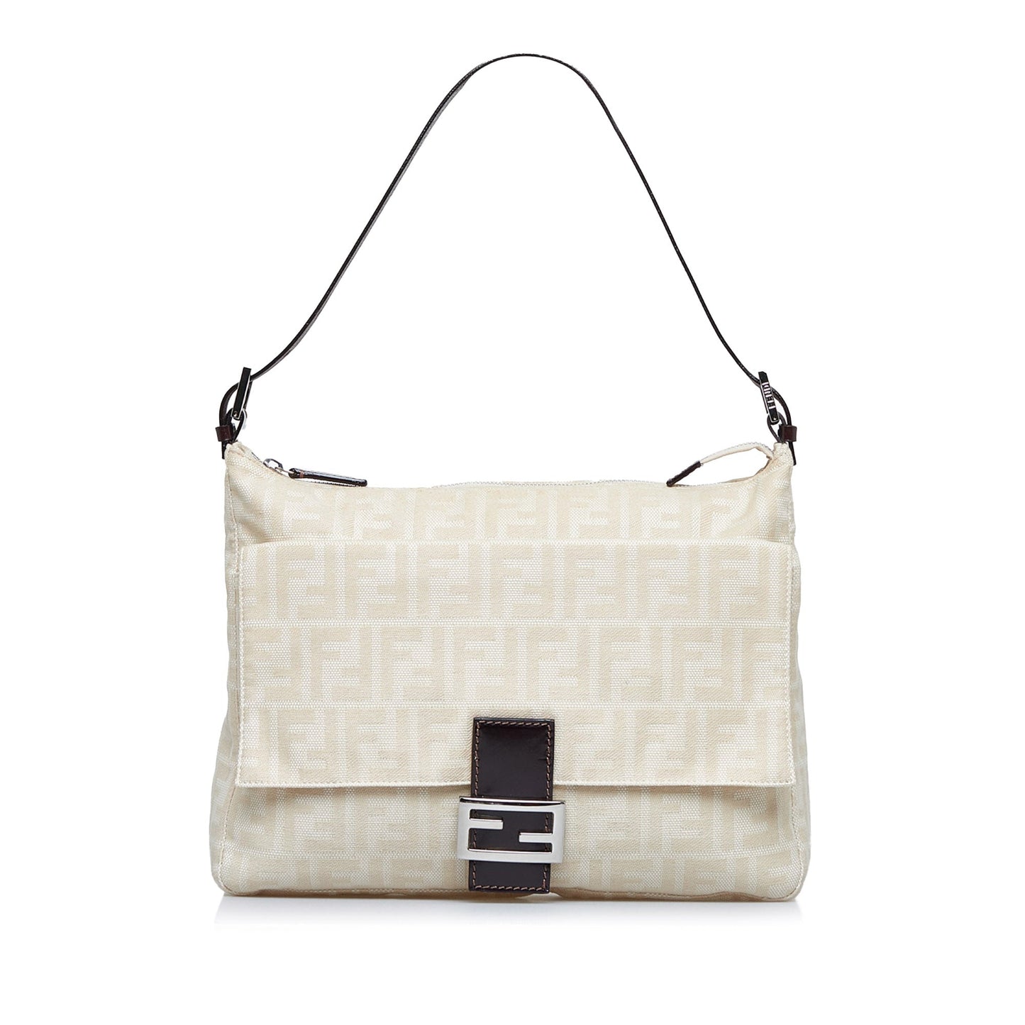 FENDI Zucca Canvas Shoulder Bag