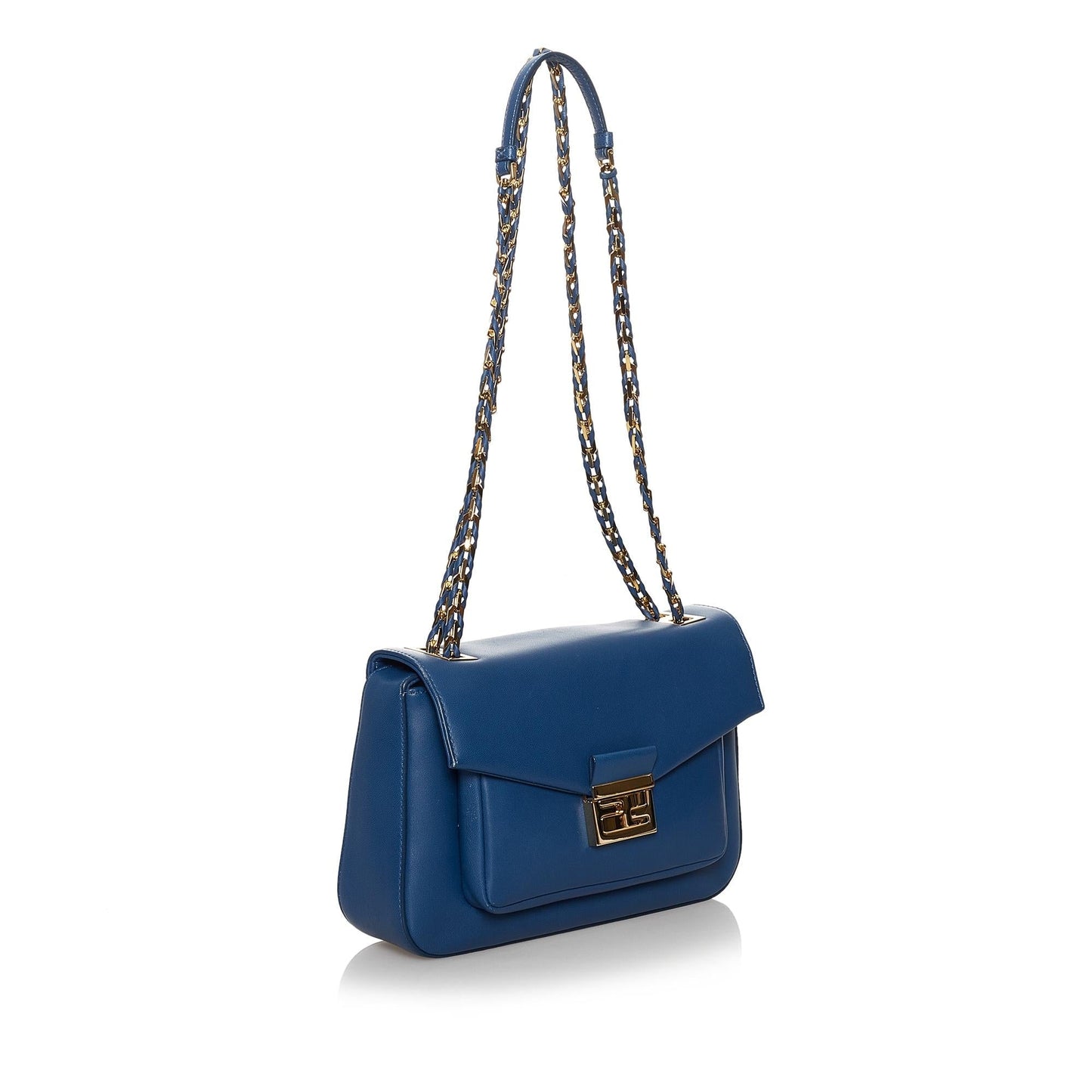 Fendi Be Baguette Leather Crossbody Bag