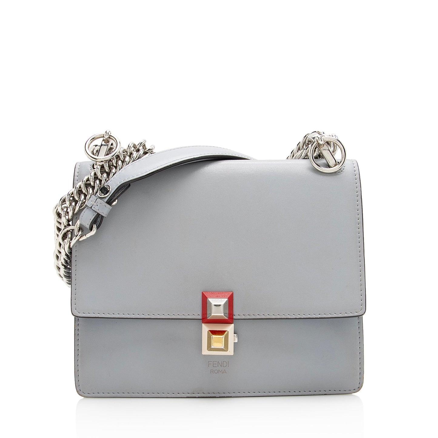 Fendi Calfskin Kan I Small Shoulder Bag