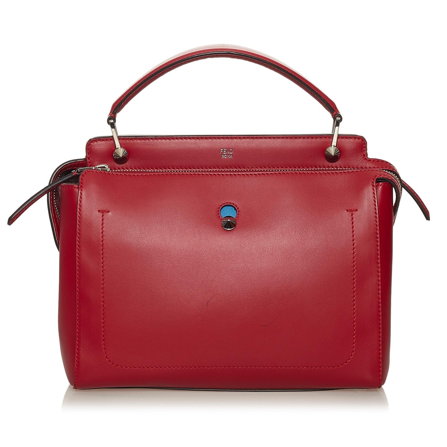 Fendi DotCom Leather Satchel