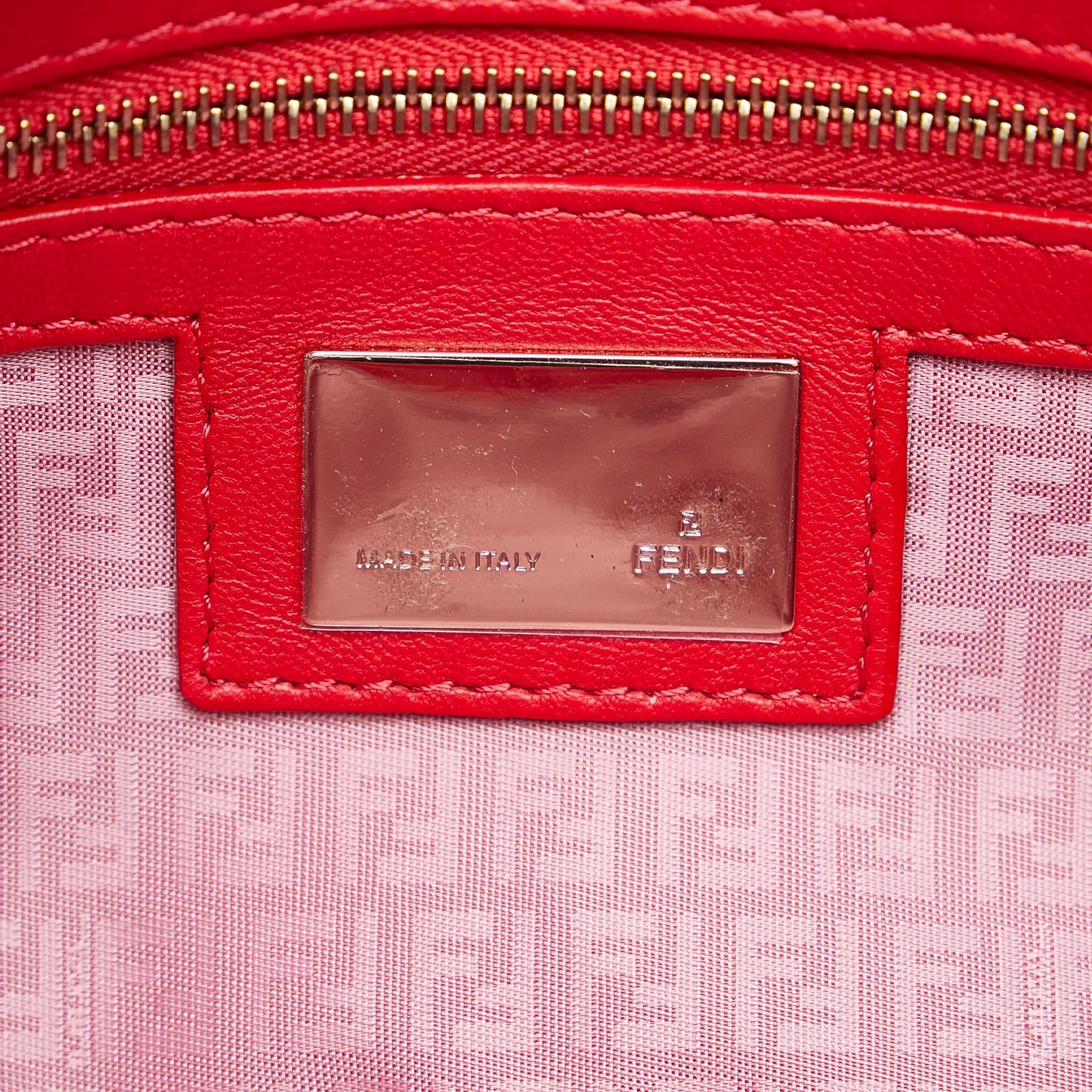 Fendi Embossed Leather Mamma Baguette