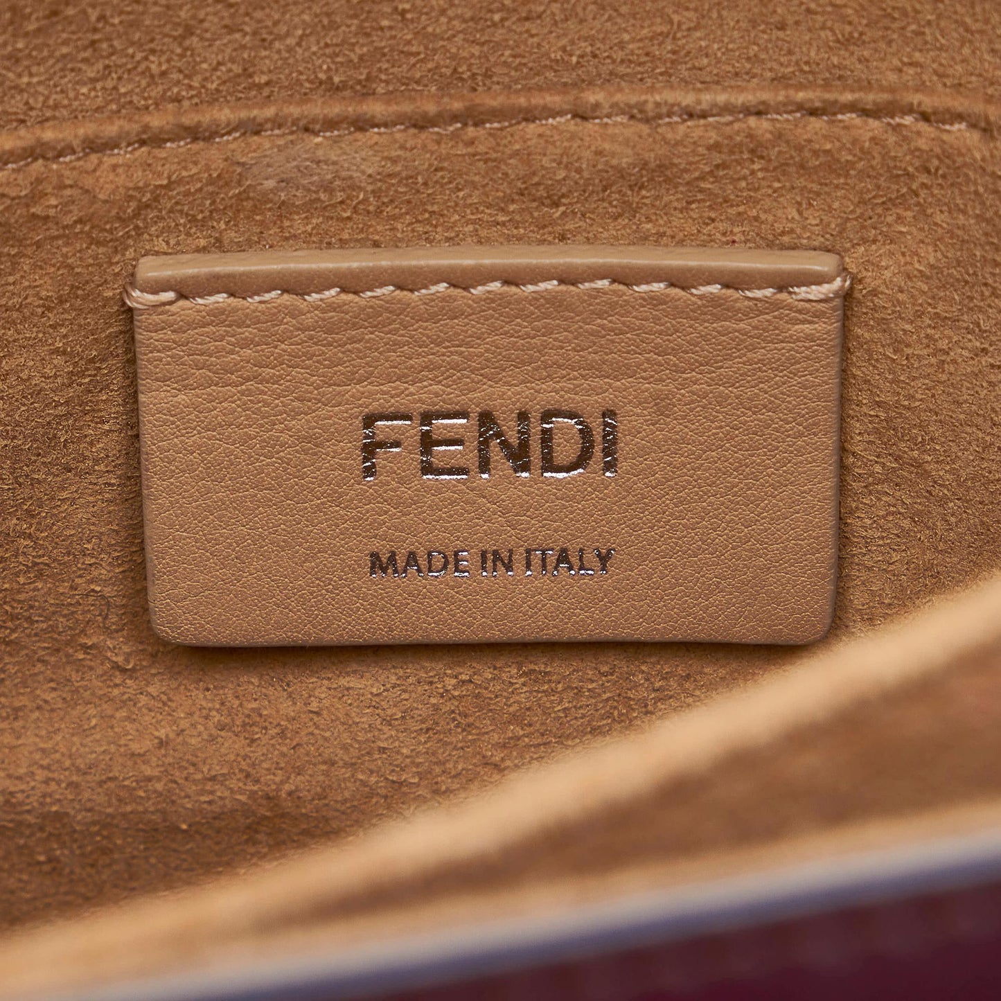 Fendi Kan I Leather Crossbody Bag