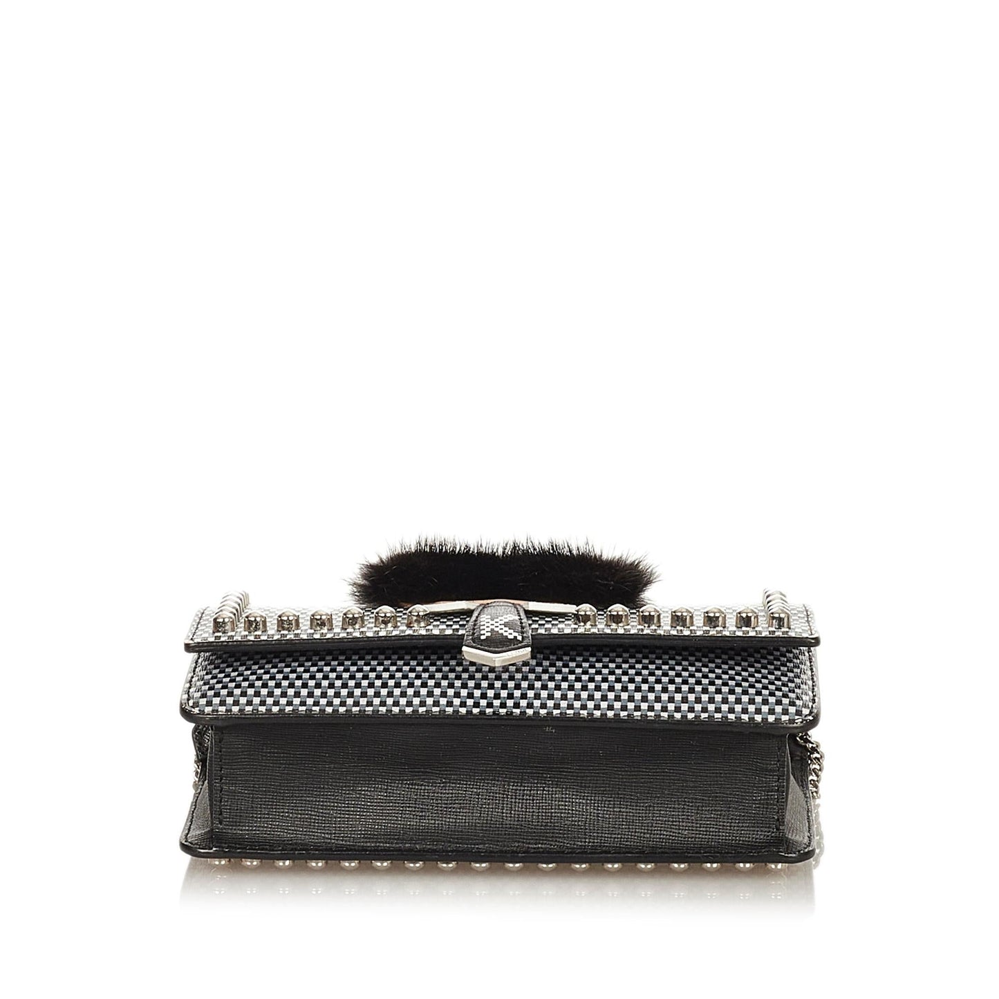 Fendi Karlito Leather Wallet on Chain