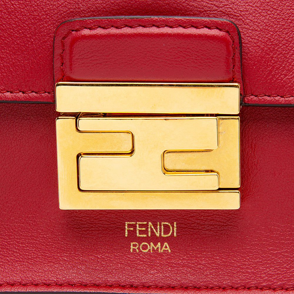 Fendi Leather Kan U Grace Small Crossbody Bag