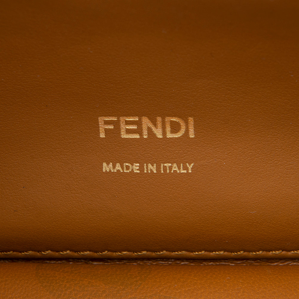 Fendi Leather Kan U Grace Small Crossbody Bag