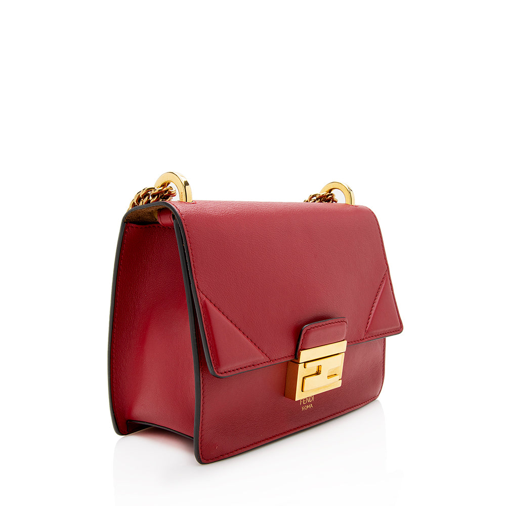 Fendi Leather Kan U Grace Small Crossbody Bag