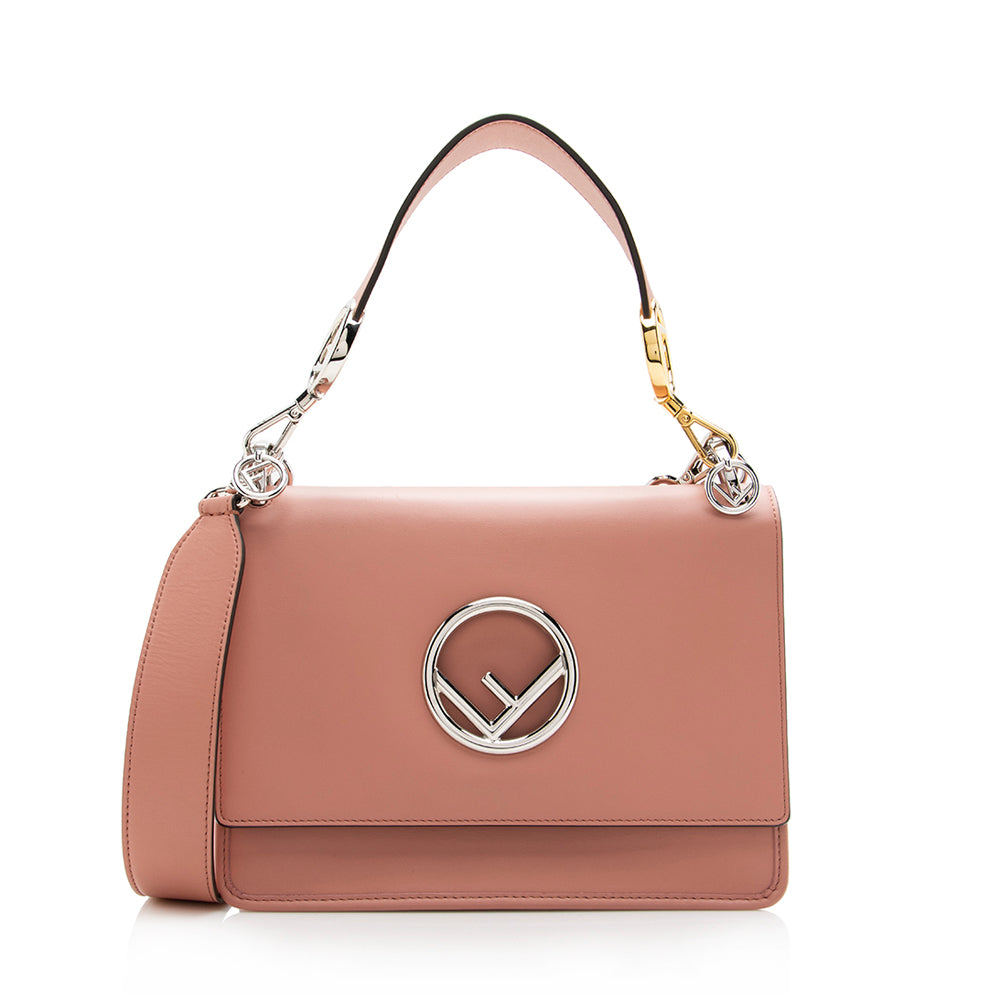 Fendi Leather Kan I Medium Shoulder Bag