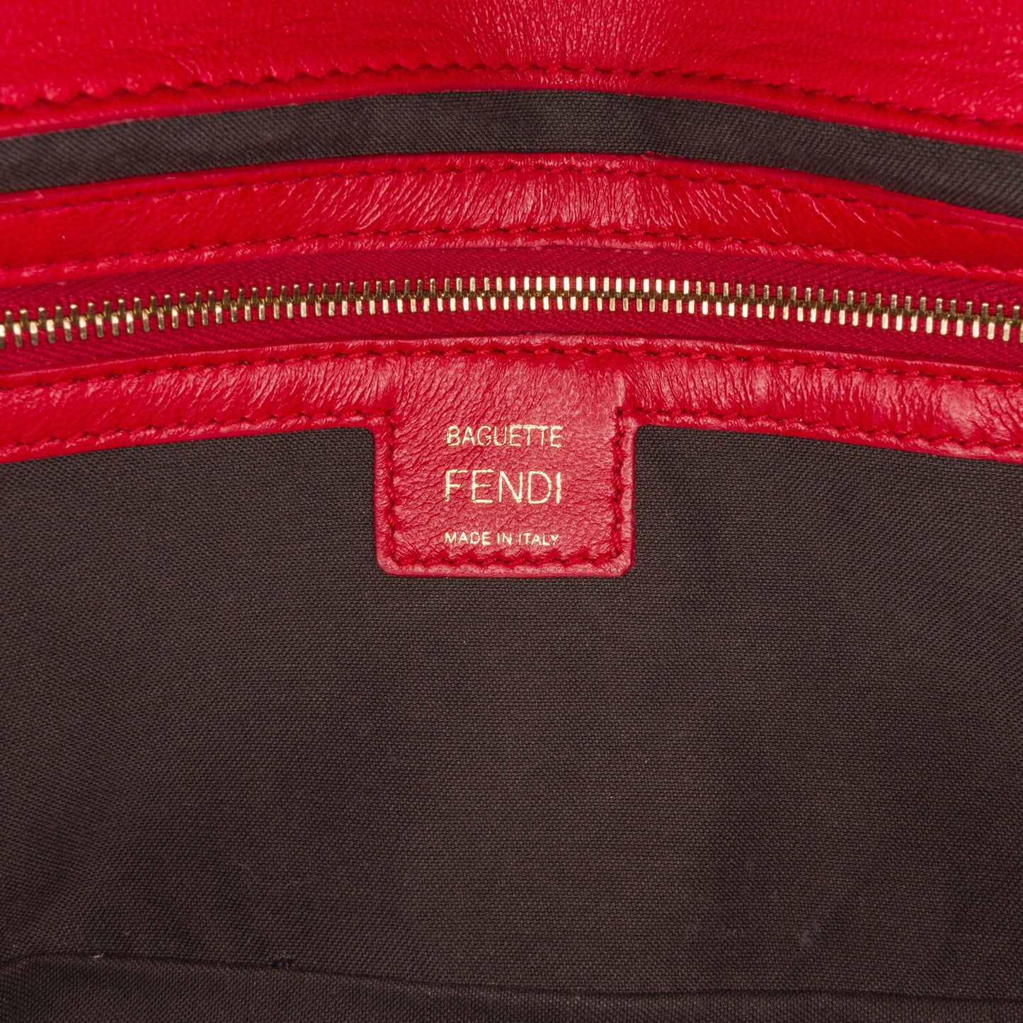 Fendi Medium Embossed Zucca Baguette