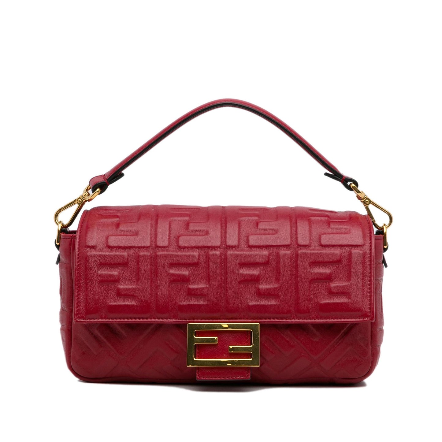 Fendi Medium Embossed Zucca Baguette