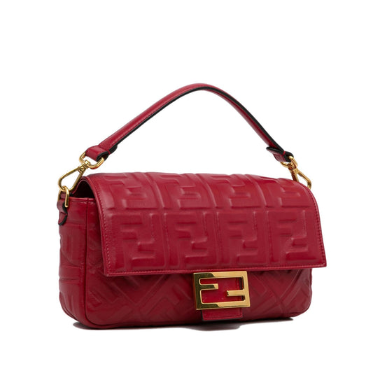 Fendi Medium Embossed Zucca Baguette