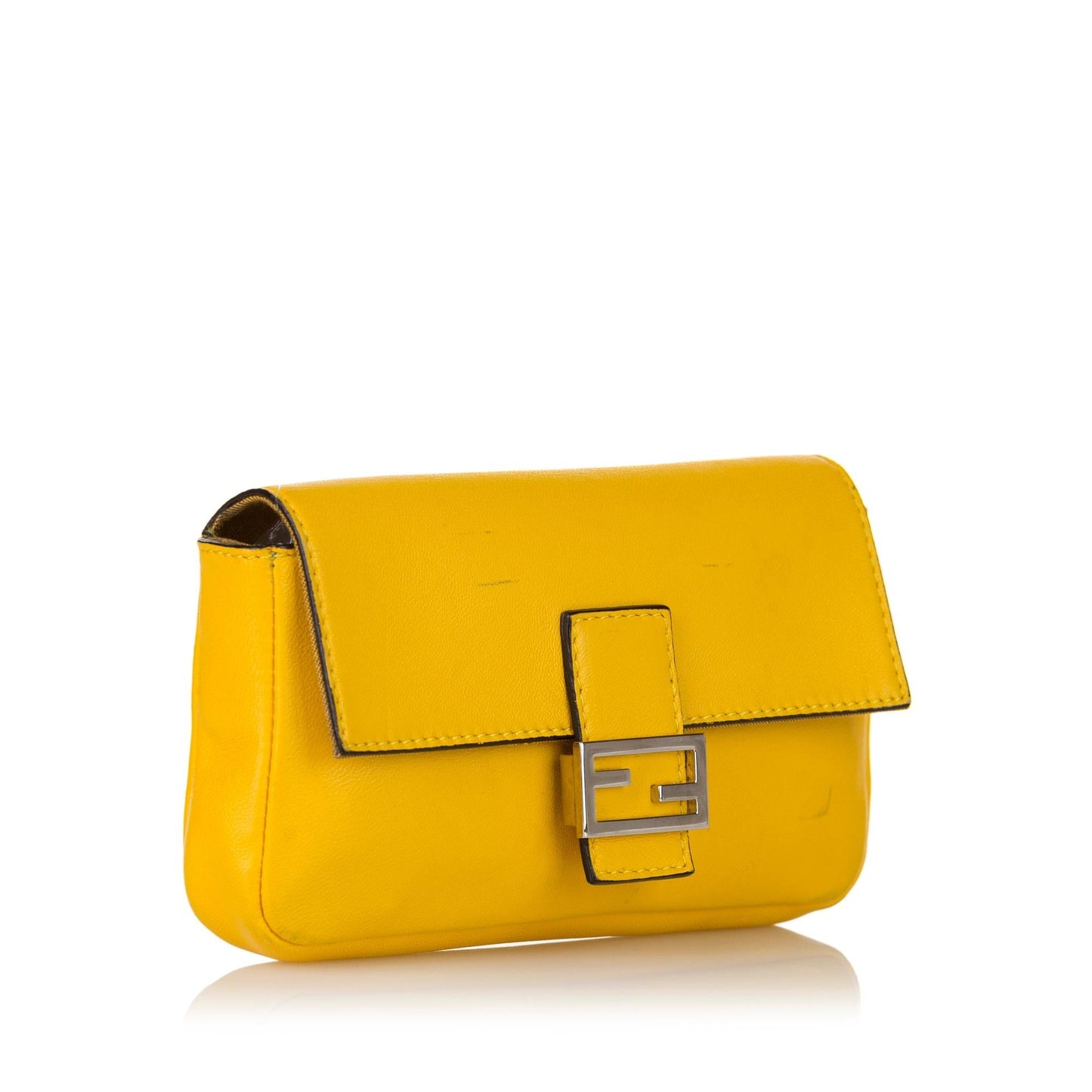 Fendi Micro Baguette Leather Crossbody Bag