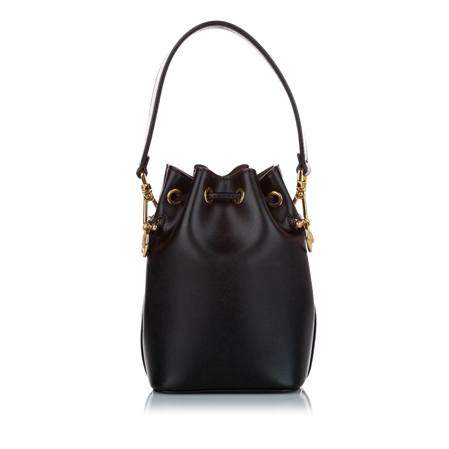 Fendi Mini Mon Tresor Leather Bucket Bag