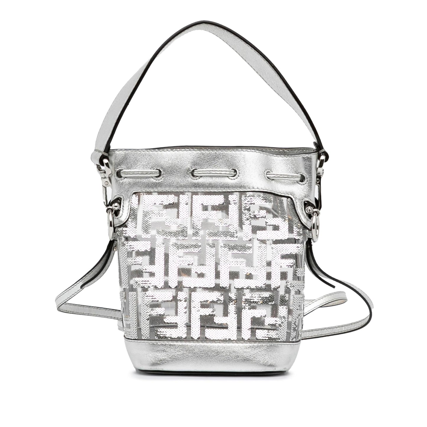 Fendi Mini Mon Tresor Sequined Bucket Bag