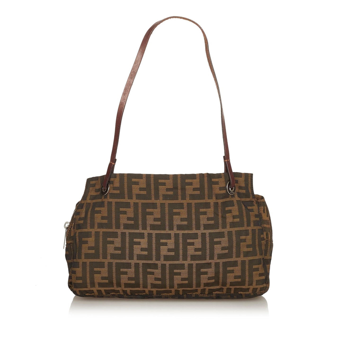 Fendi Zucca Canvas Shoulder Bag