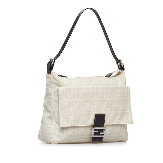 Fendi Zucca Canvas Shoulder Bag