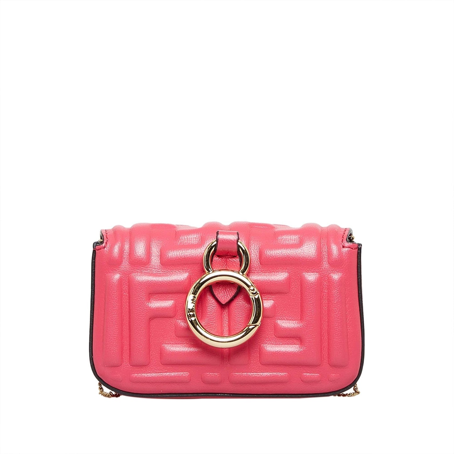 Fendi Zucca Embossed Nano Baguette Charm