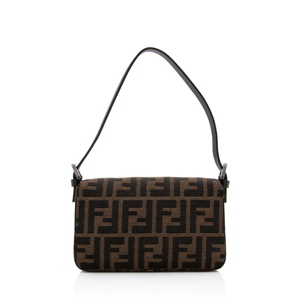 Fendi Zucca Mini Baguette Shoulder Bag