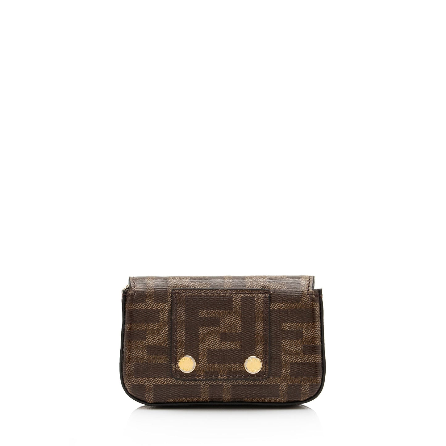 Fendi Zucca Spalmati Nano Baguette Charm Crossbody Bag