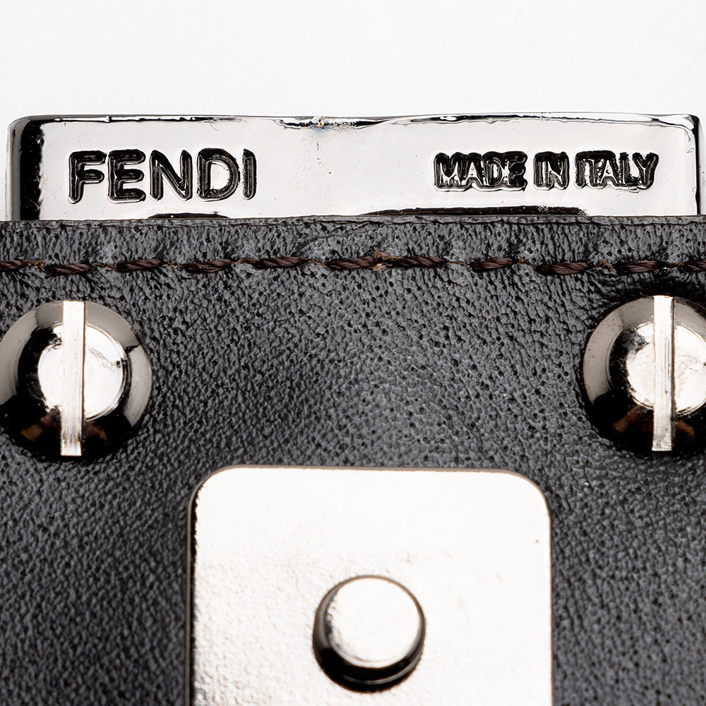 Fendi Zucchino Baguette Shoulder Bag