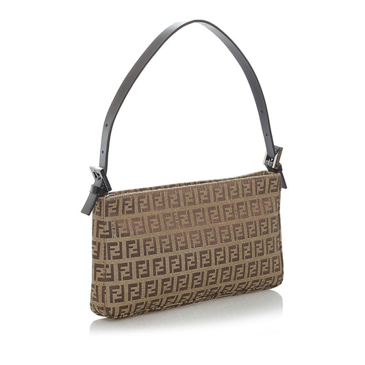 Fendi Zucchino Canvas Baguette