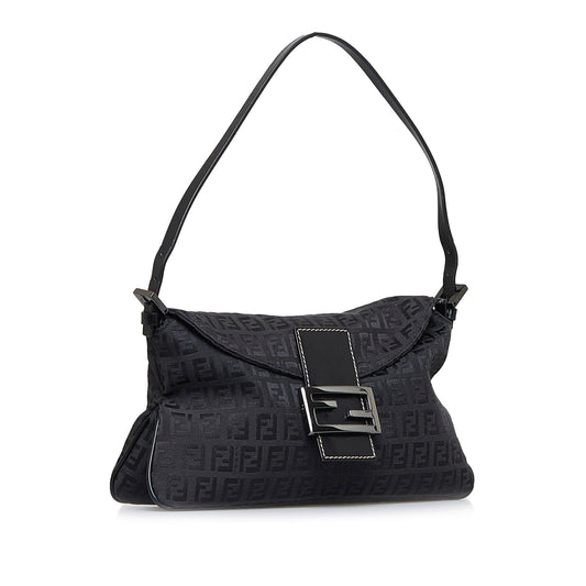 Fendi Zucchino Double Flap Baguette