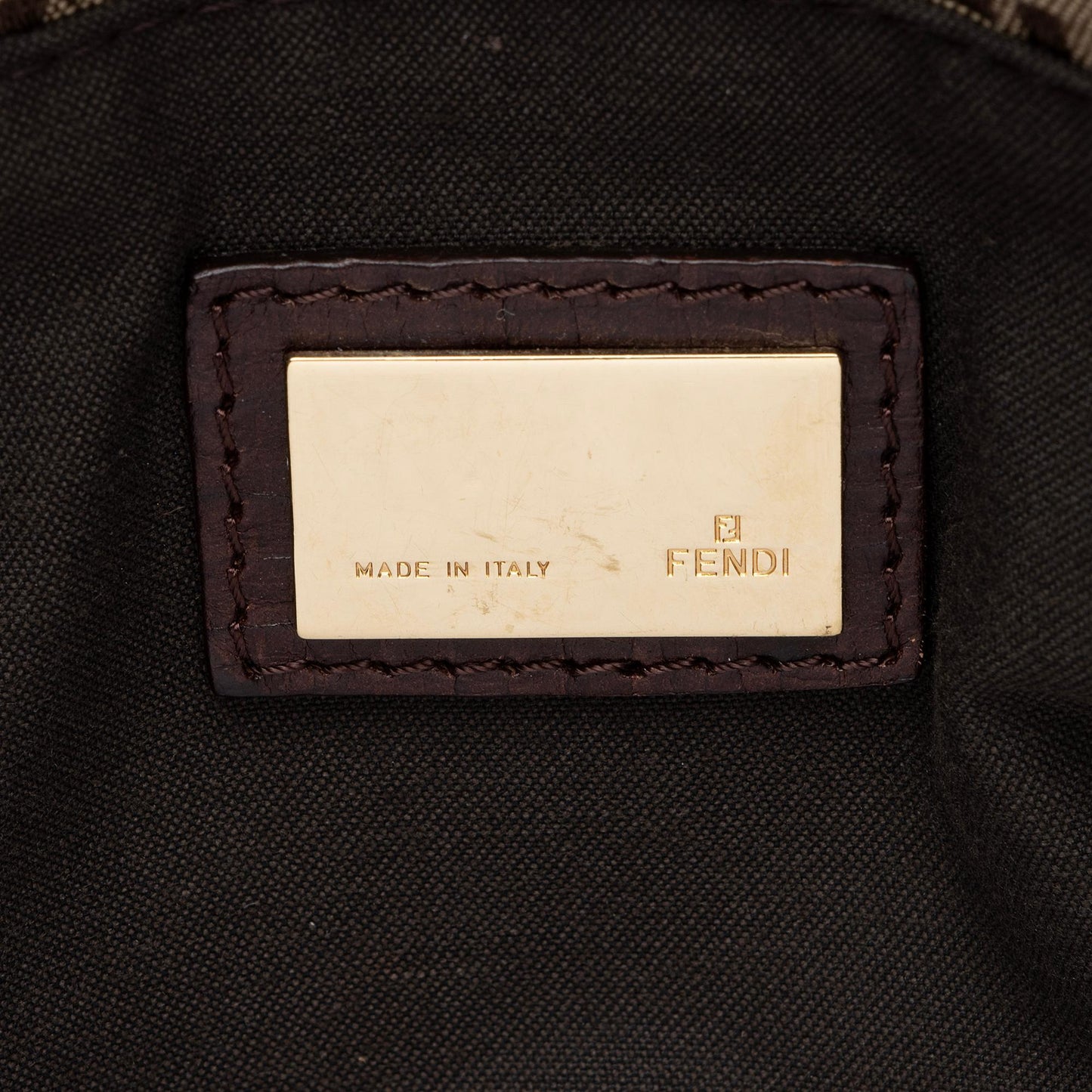 Fendi Zucchino Logo Large Tote