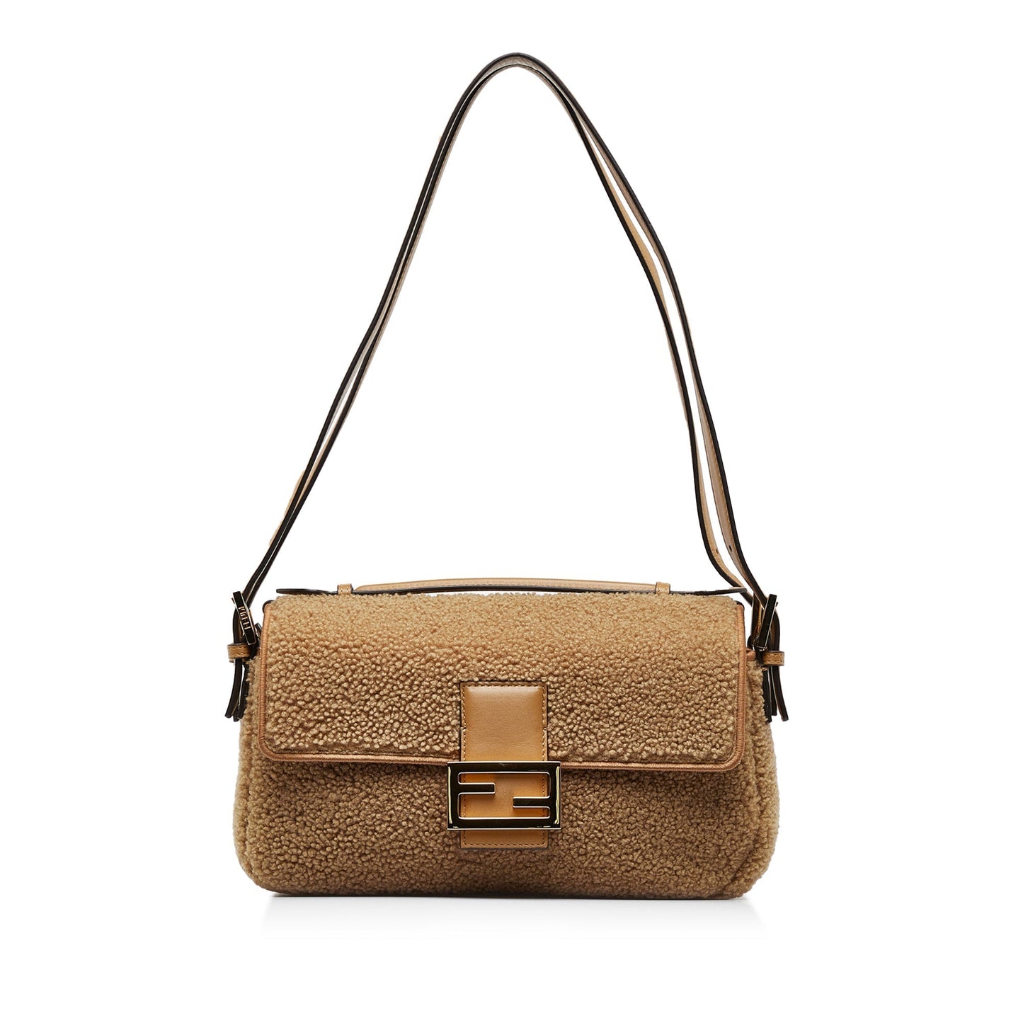 FENDI Multi Shearling Baguette