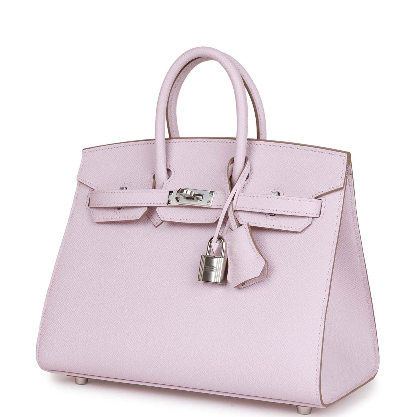 Hermes Birkin Sellier 25 Mauve Pale Epsom Palladium Hardware