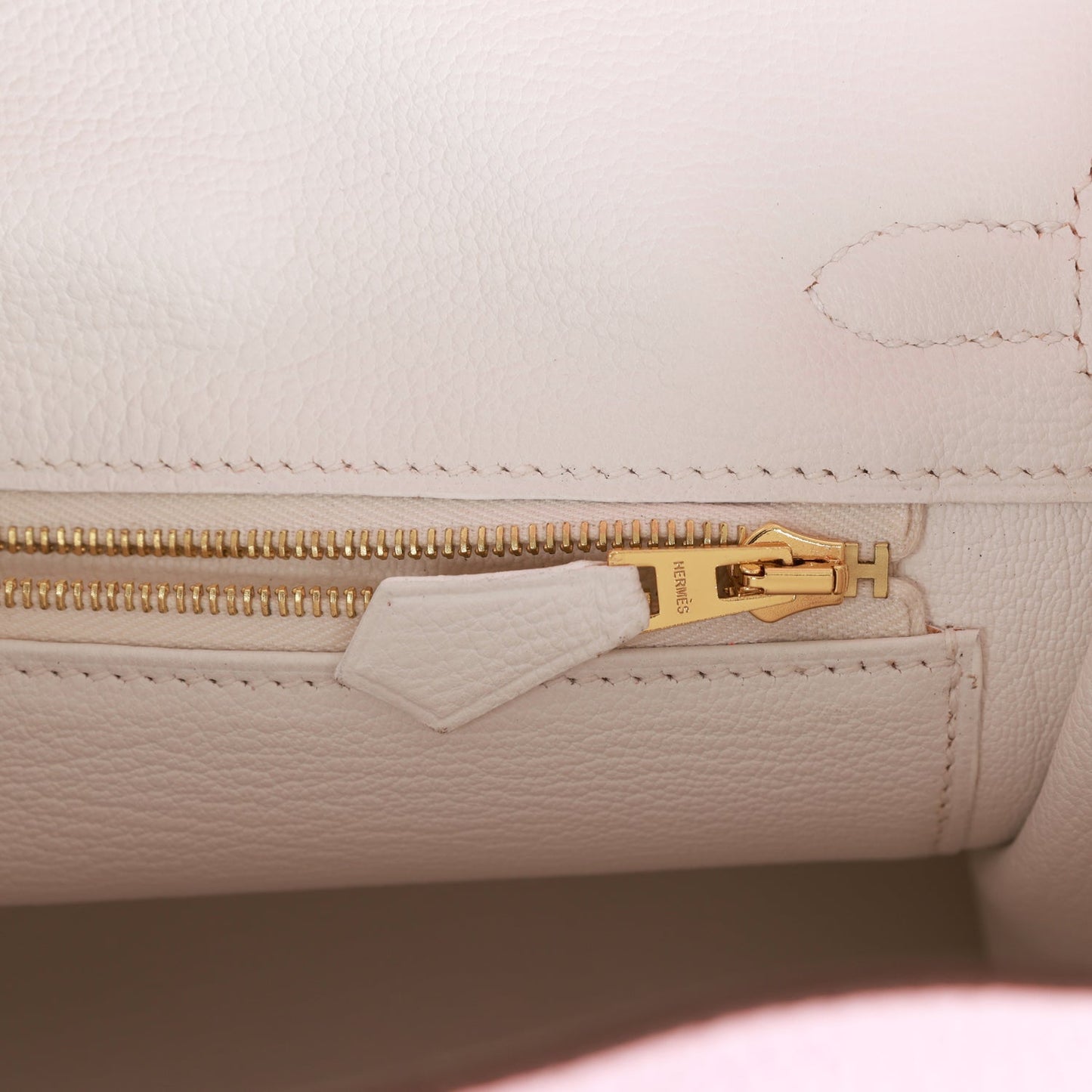 Hermes Special Order (HSS) Birkin 25 Rose Sakura and White Clemence Gold Hardware