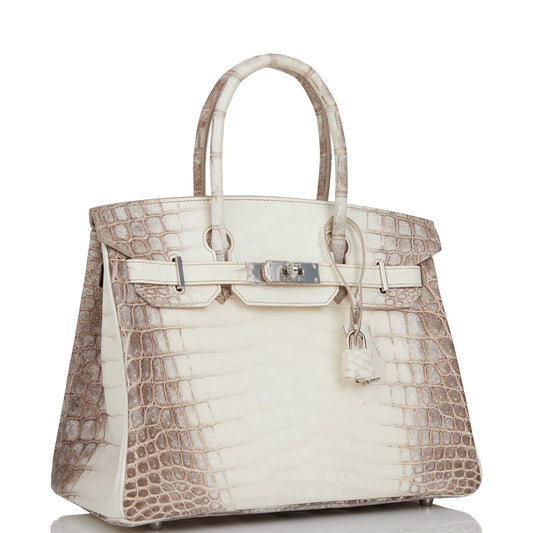 Hermes Birkin 30 Himalaya Niloticus Crocodile Palladium Hardware