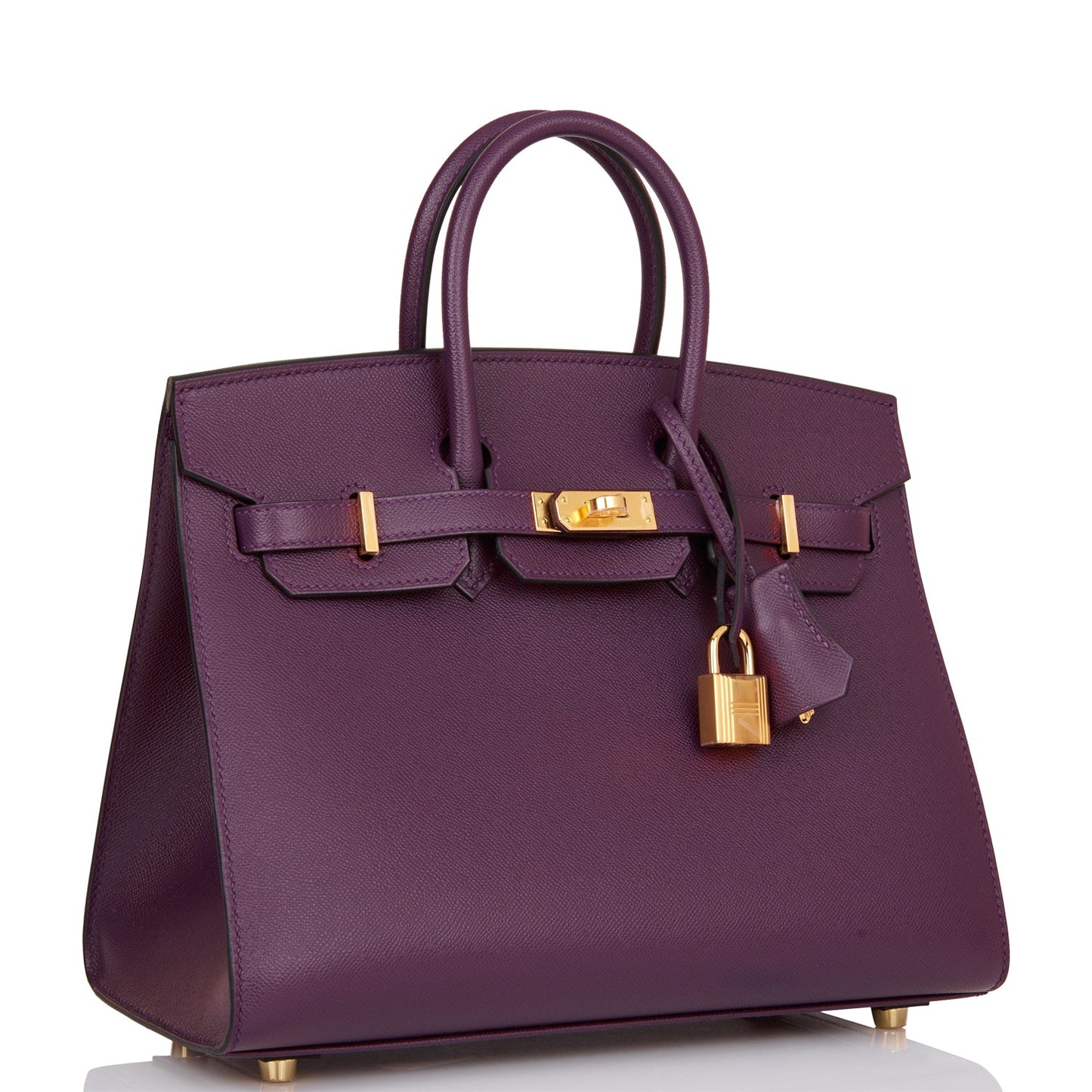 Hermes Birkin Sellier 25 Cassis Veau Madame Gold Hardware