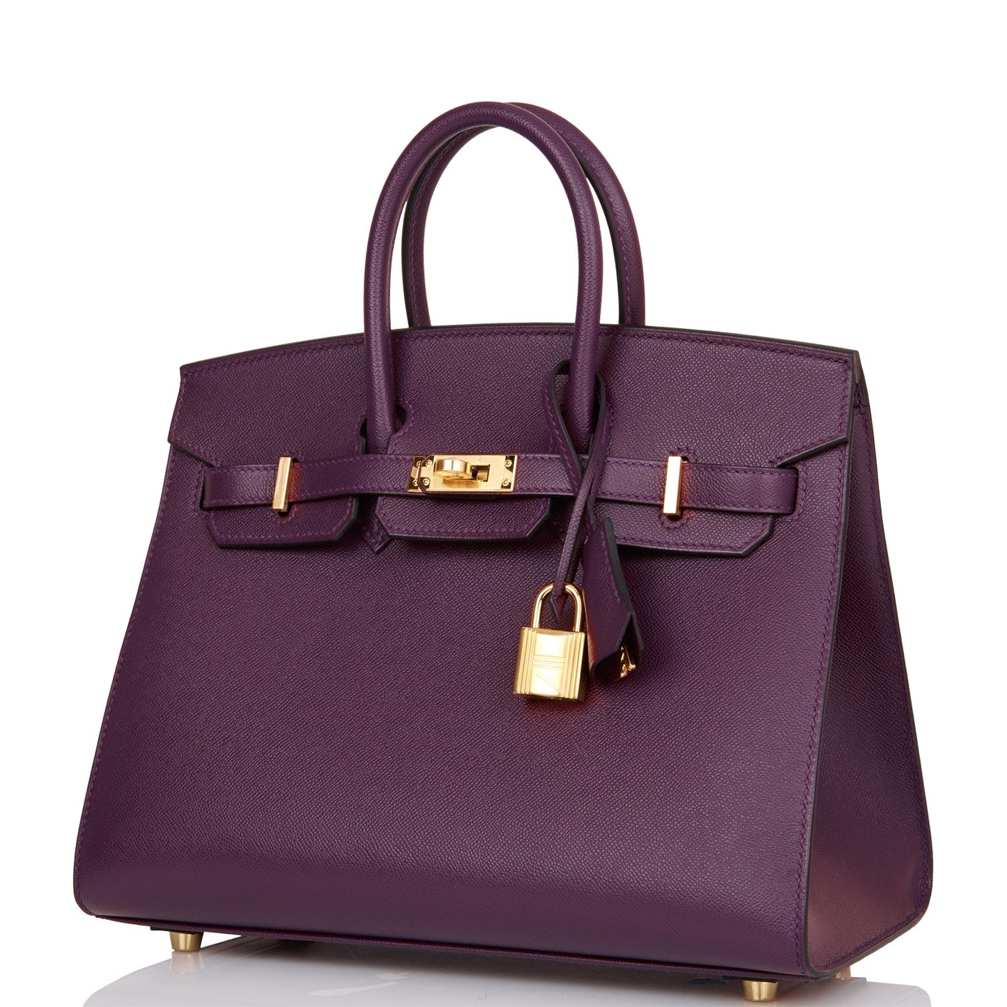 Hermes Birkin Sellier 25 Cassis Veau Madame Gold Hardware