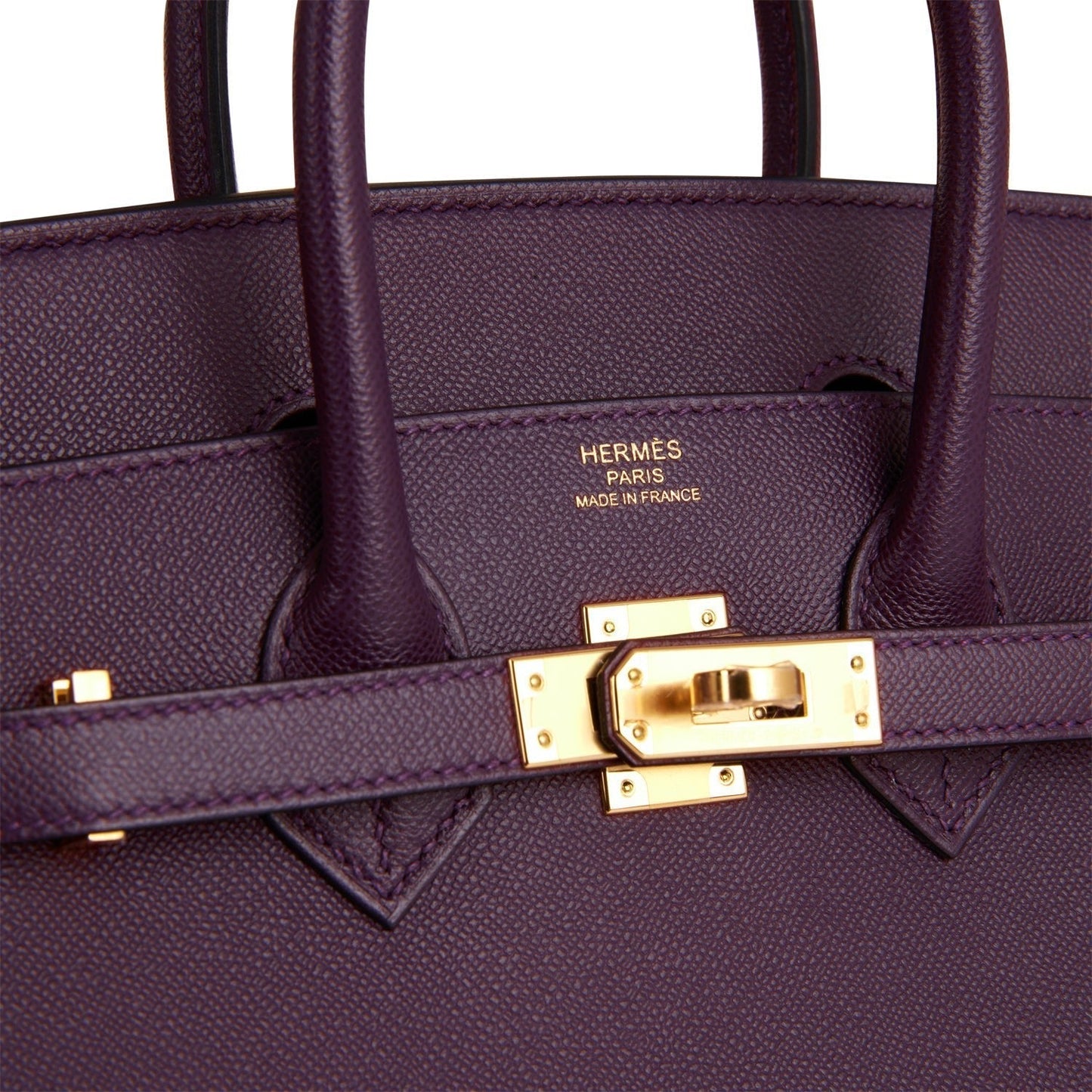 Hermes Birkin Sellier 25 Cassis Veau Madame Gold Hardware