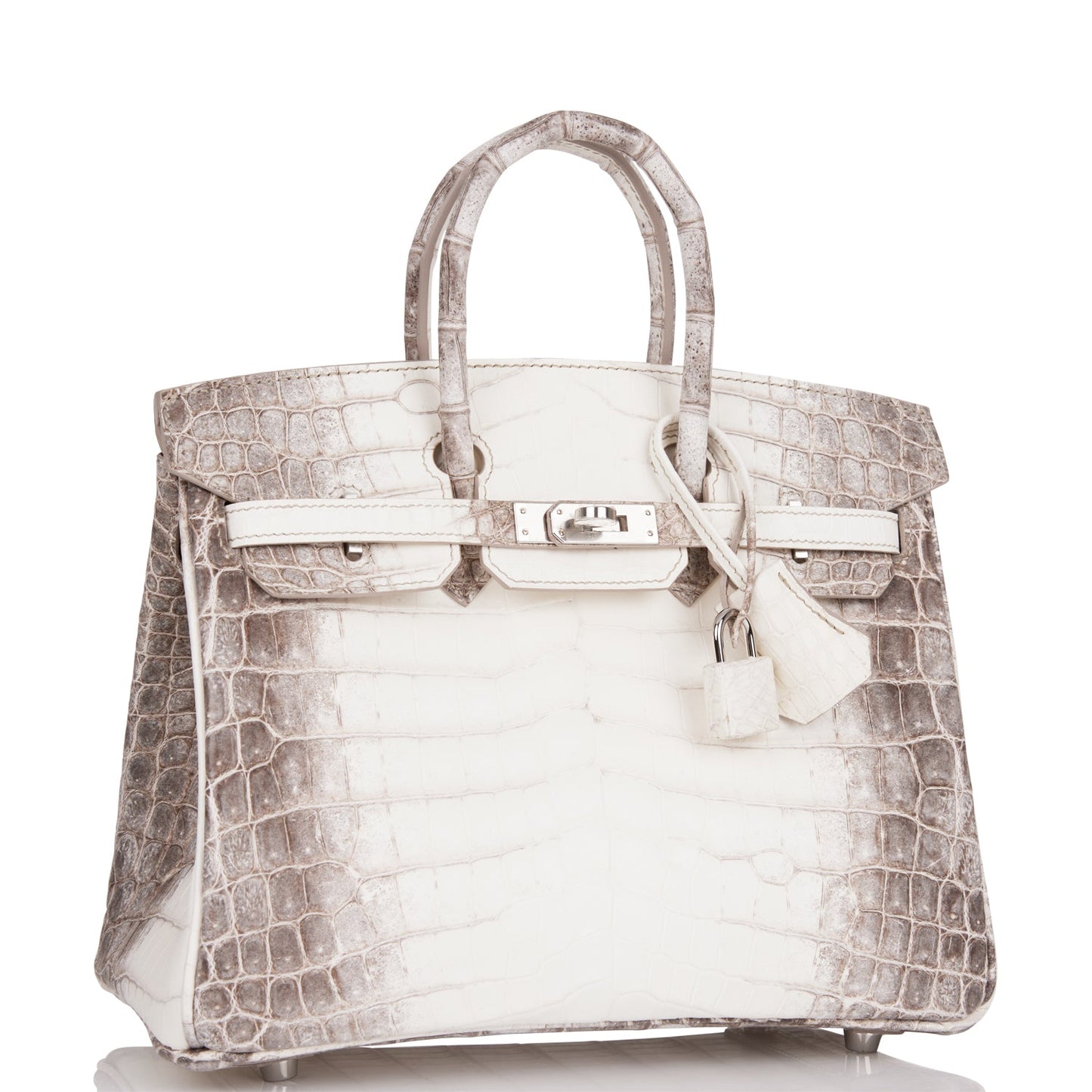 Hermes Birkin 25 Himalaya Niloticus Crocodile Palladium Hardware