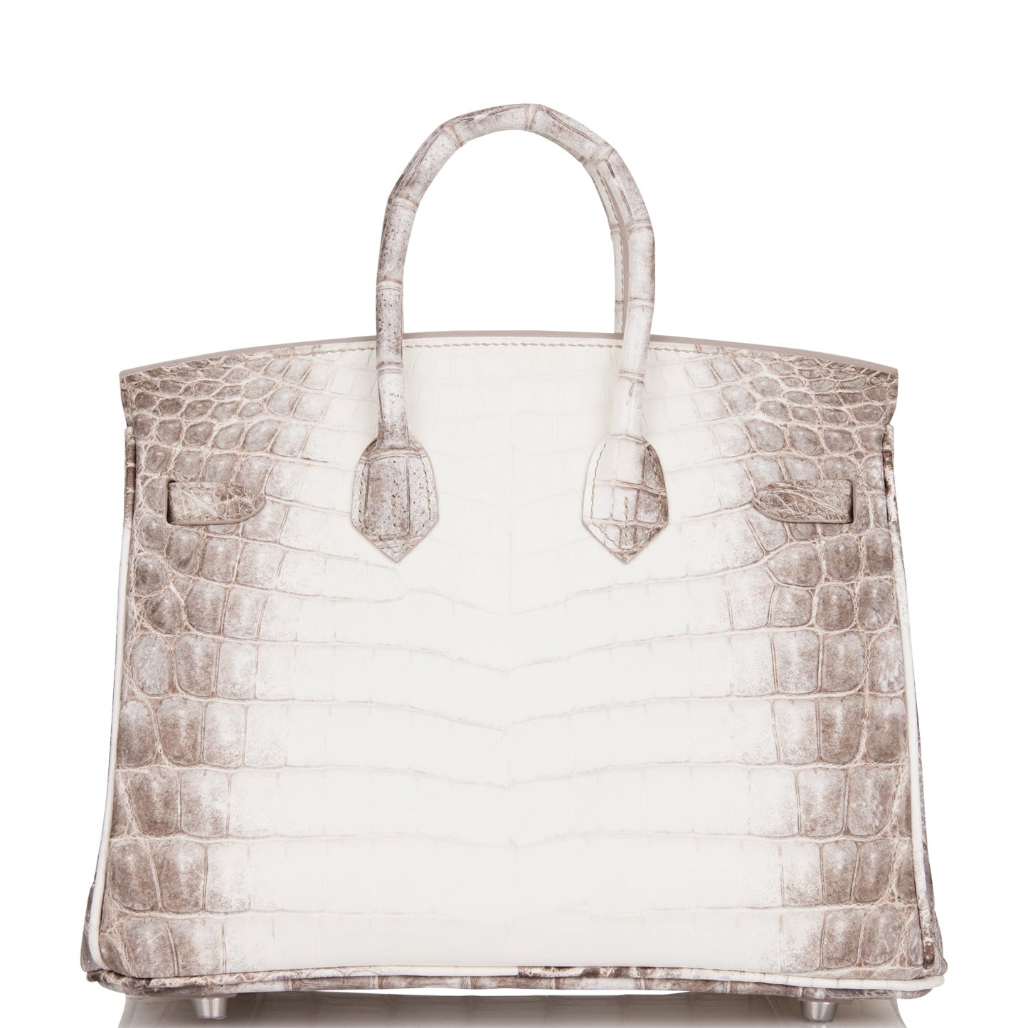 Hermes Birkin 25 Himalaya Niloticus Crocodile Palladium Hardware