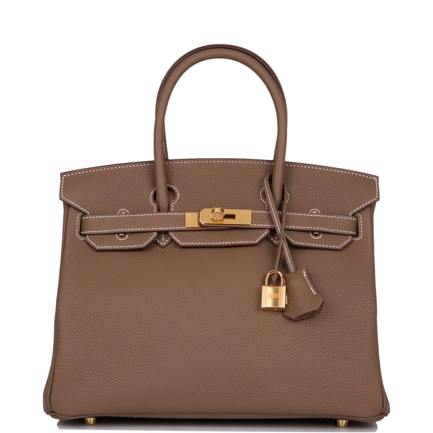 Hermes Birkin 30 Etoupe Clemence Gold Hardware