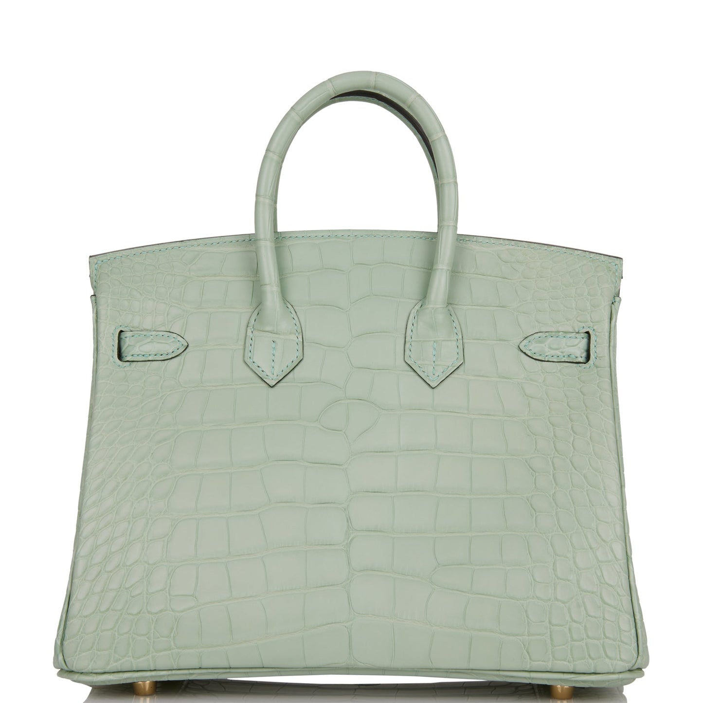 Hermes Birkin 25 Vert D'Eau Matte Alligator Gold Hardware