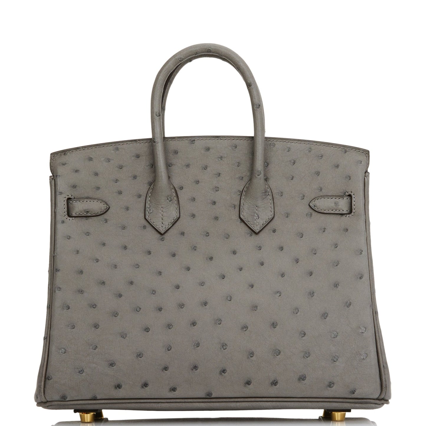 Hermes Birkin 25 Gris Meyer Ostrich Gold Hardware