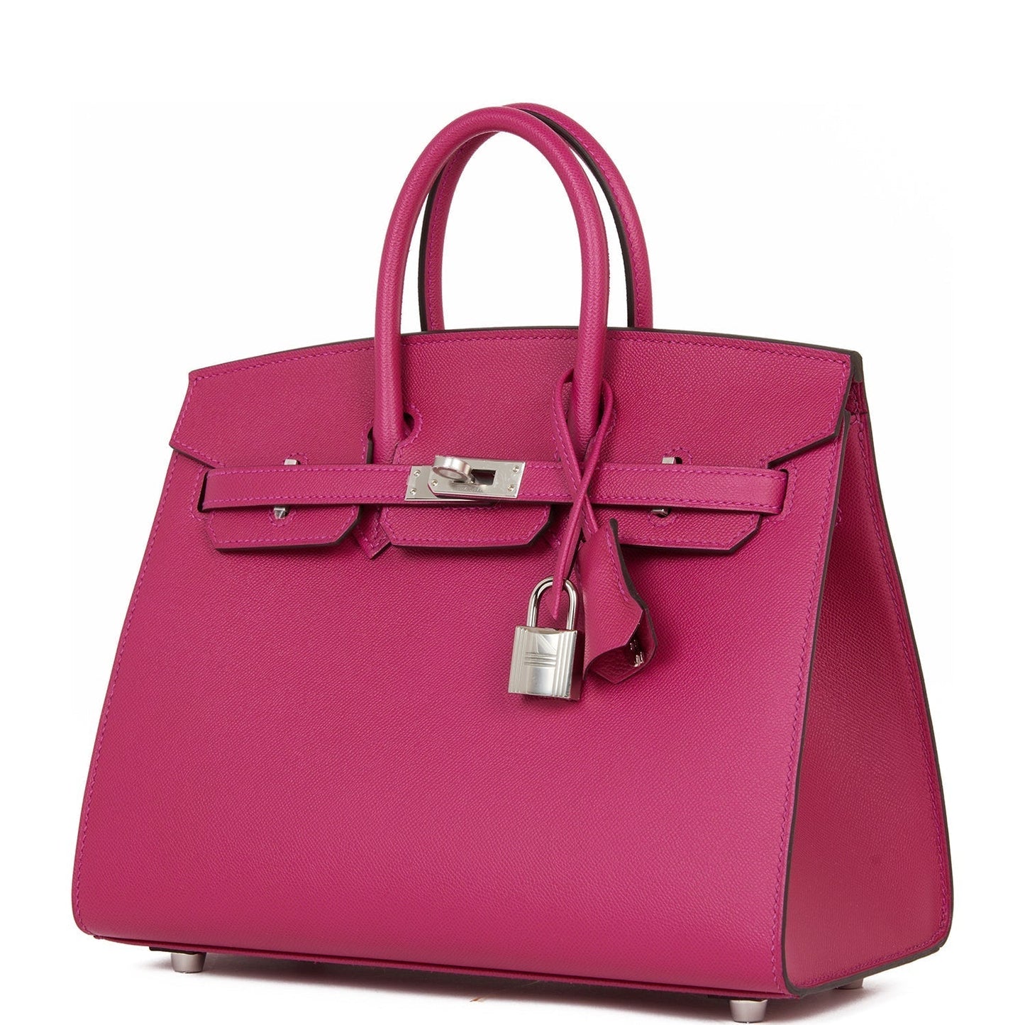 Hermes Birkin Sellier 25 Rose Pourpre Veau Madame Palladium Hardware