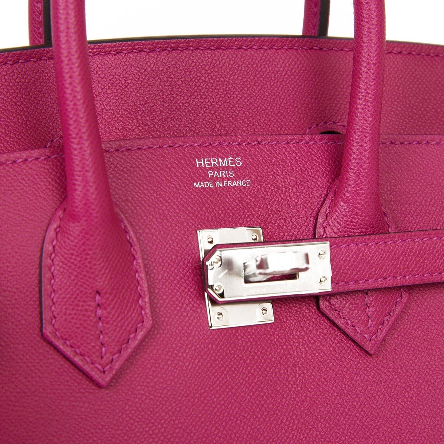 Hermes Birkin Sellier 25 Rose Pourpre Veau Madame Palladium Hardware