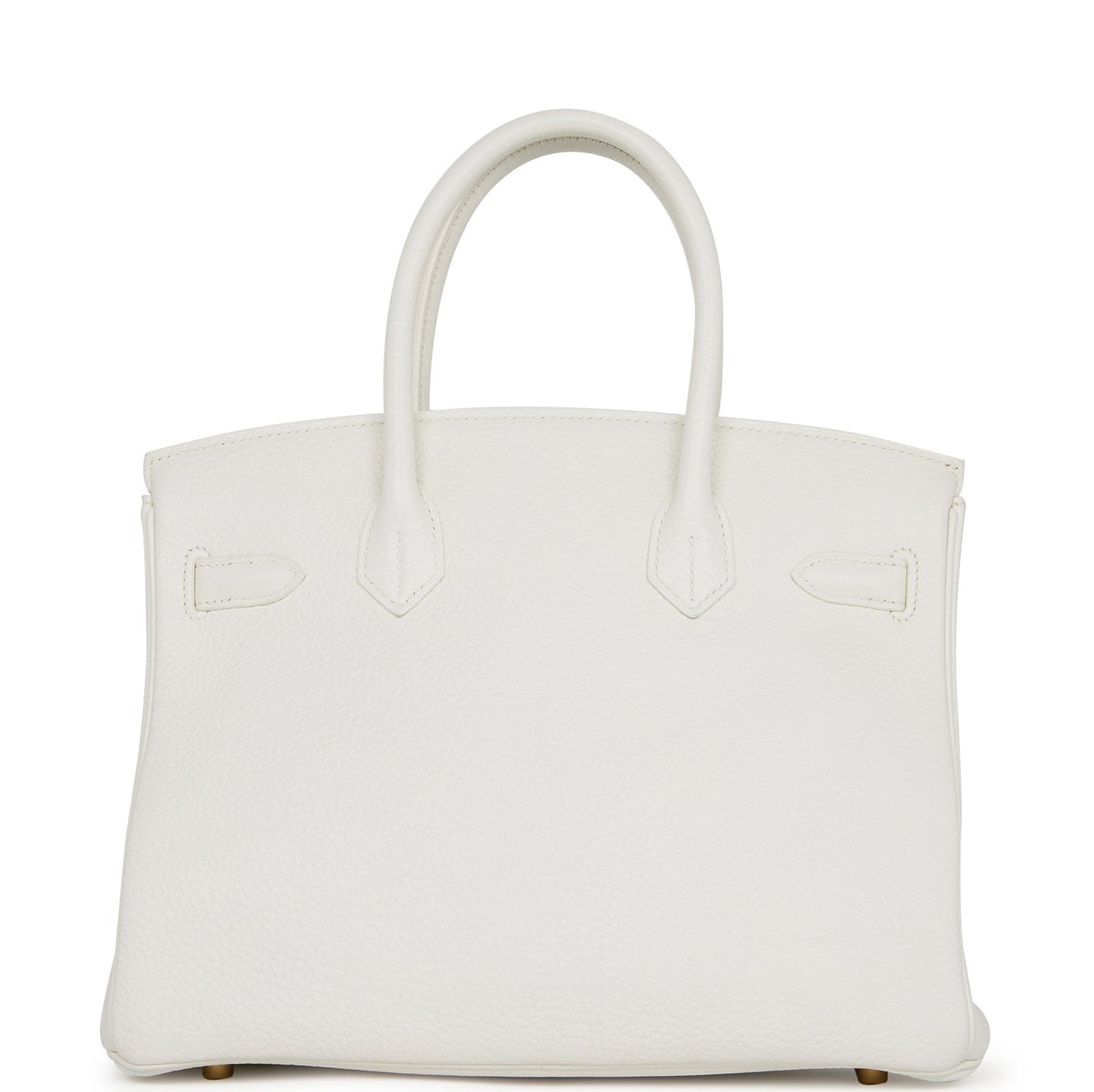 Hermes Birkin 30 White Clemence Gold Hardware