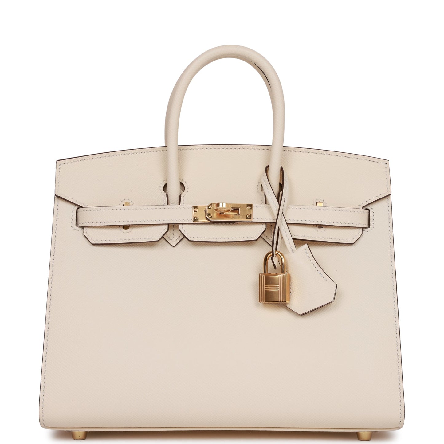 Hermes Birkin Sellier 25 Nata Epsom Gold Hardware